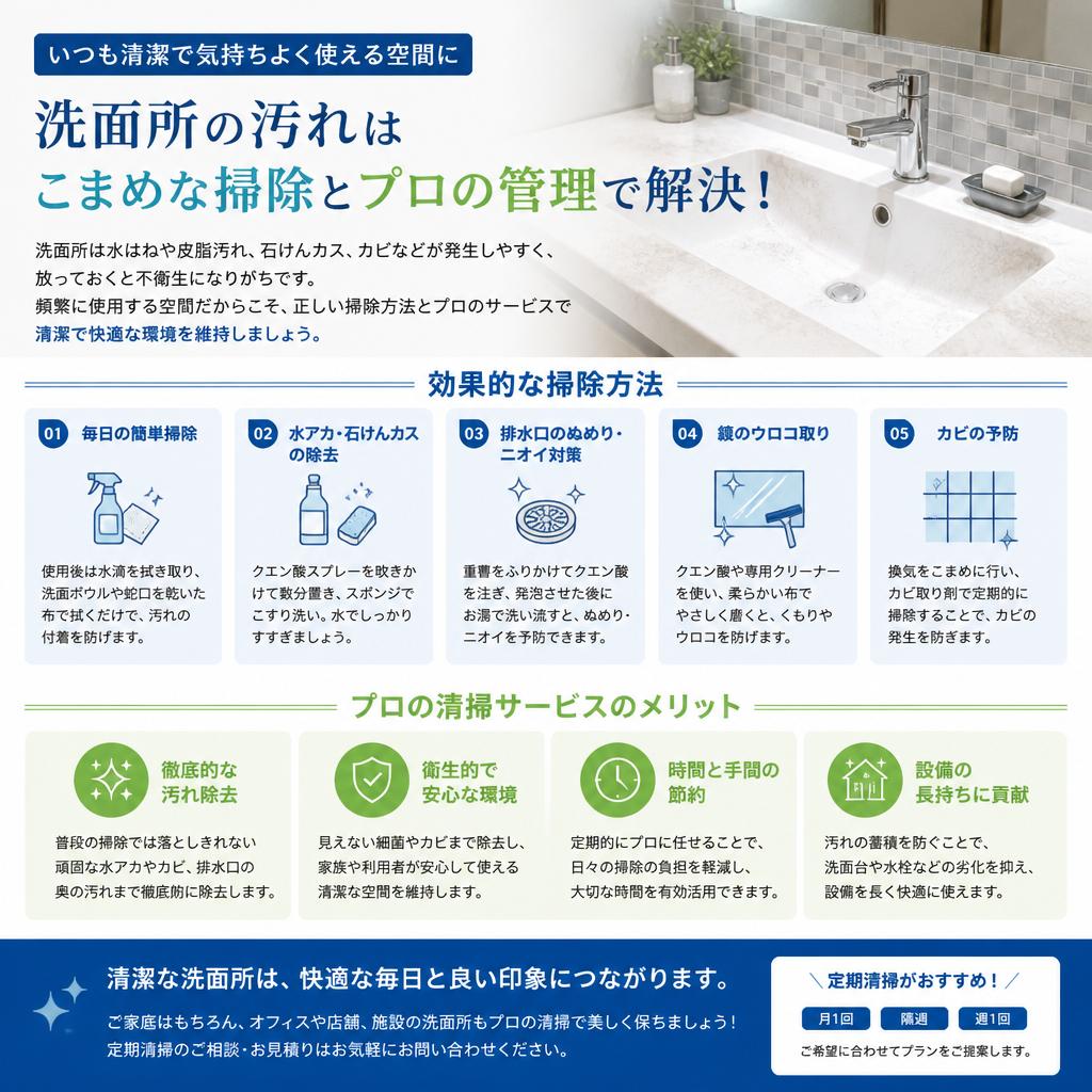 3. 洗面所掃除の徹底