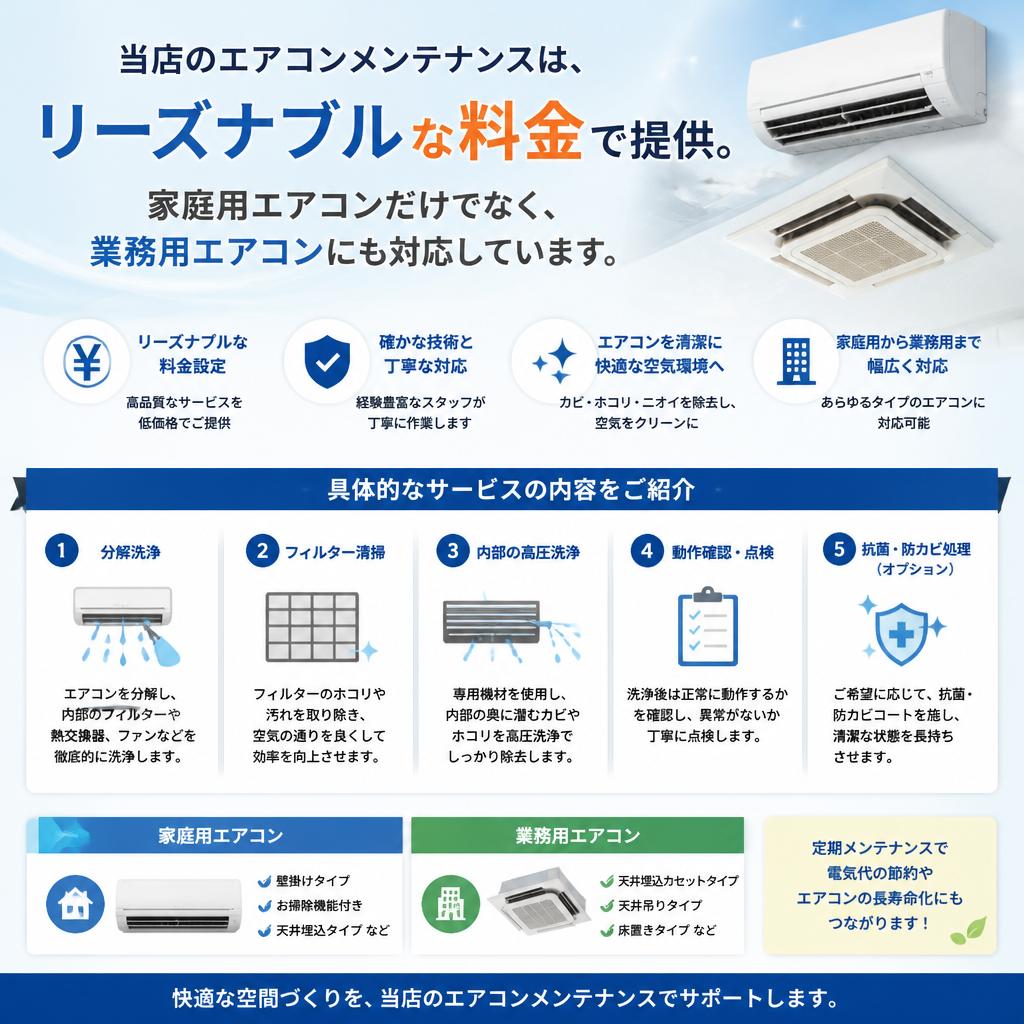 2. 安価で受けられるサービス内容