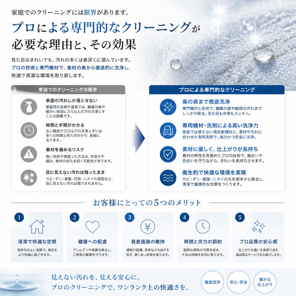 プロのクリーニングが必要な理由