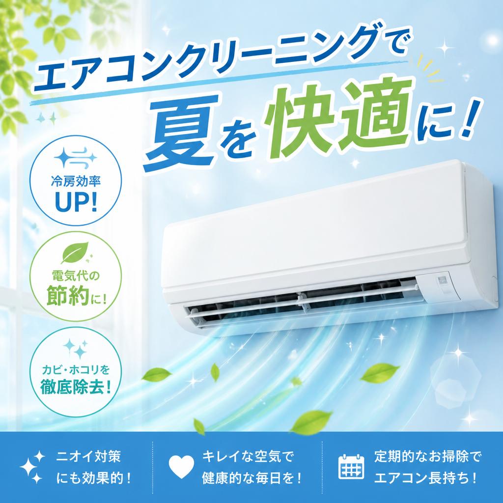 エアコンクリーニングで夏を快適に！