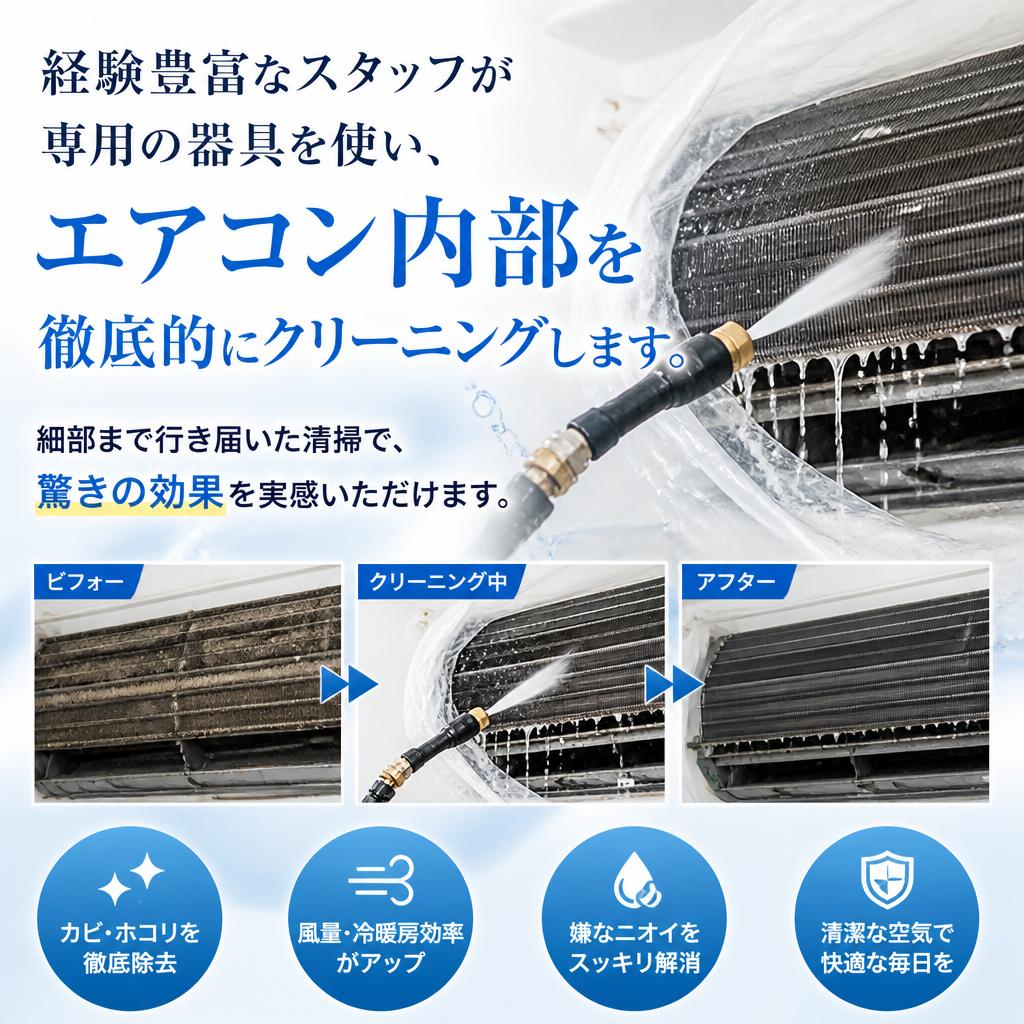 プロの技術で徹底洗浄！