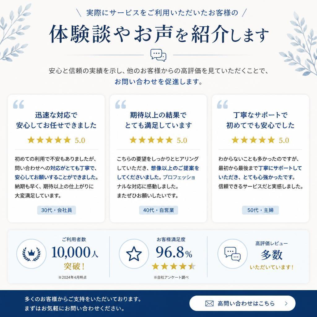 お客様の声