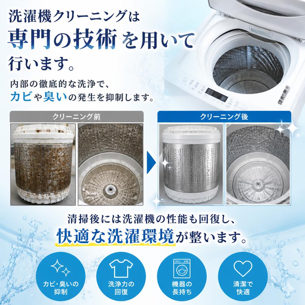 プロの技術で徹底洗浄