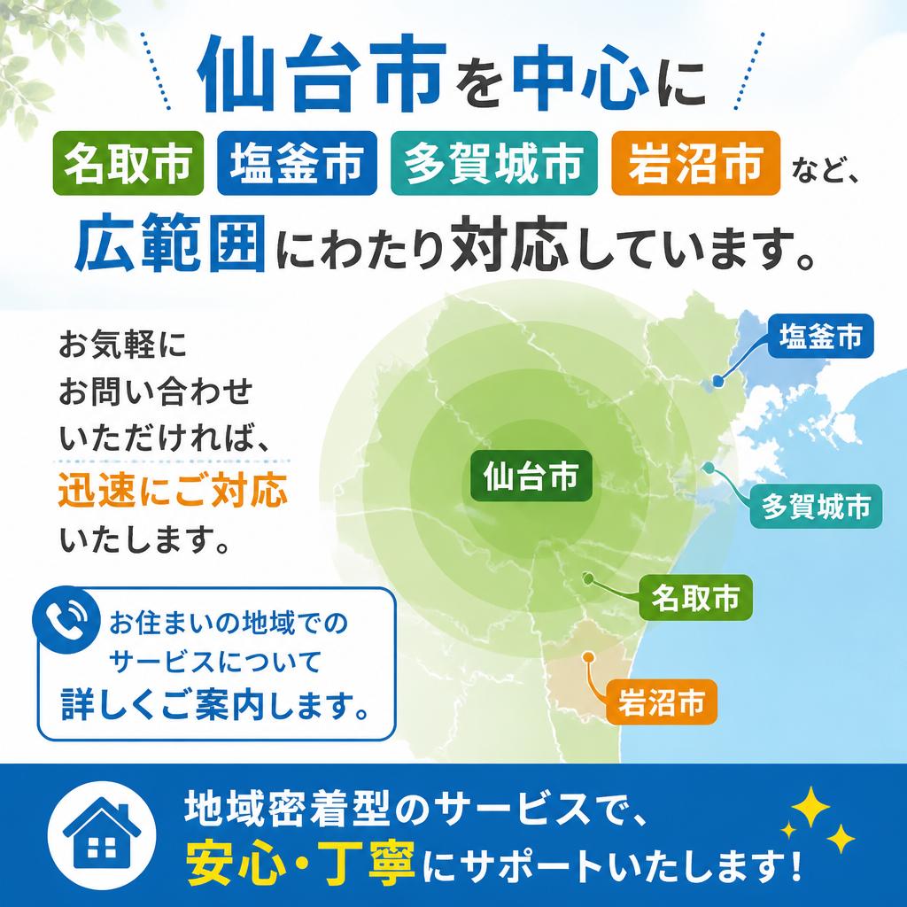 対応エリアについて