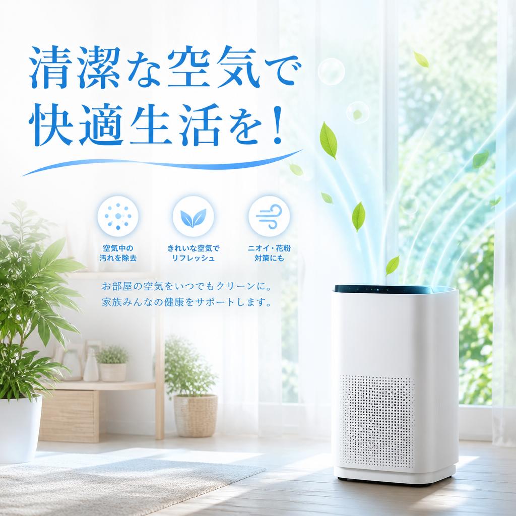 清潔な空気で快適生活を！