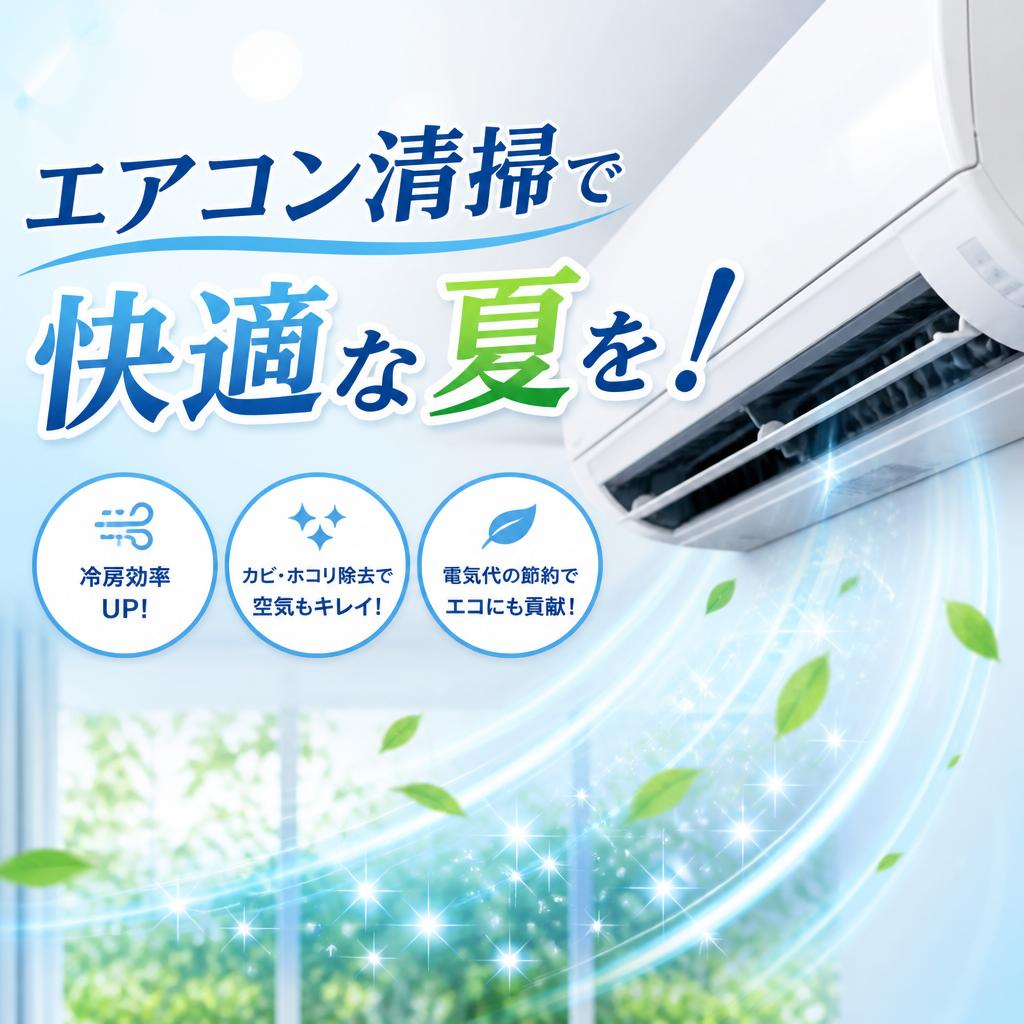 エアコン清掃で快適な夏を！