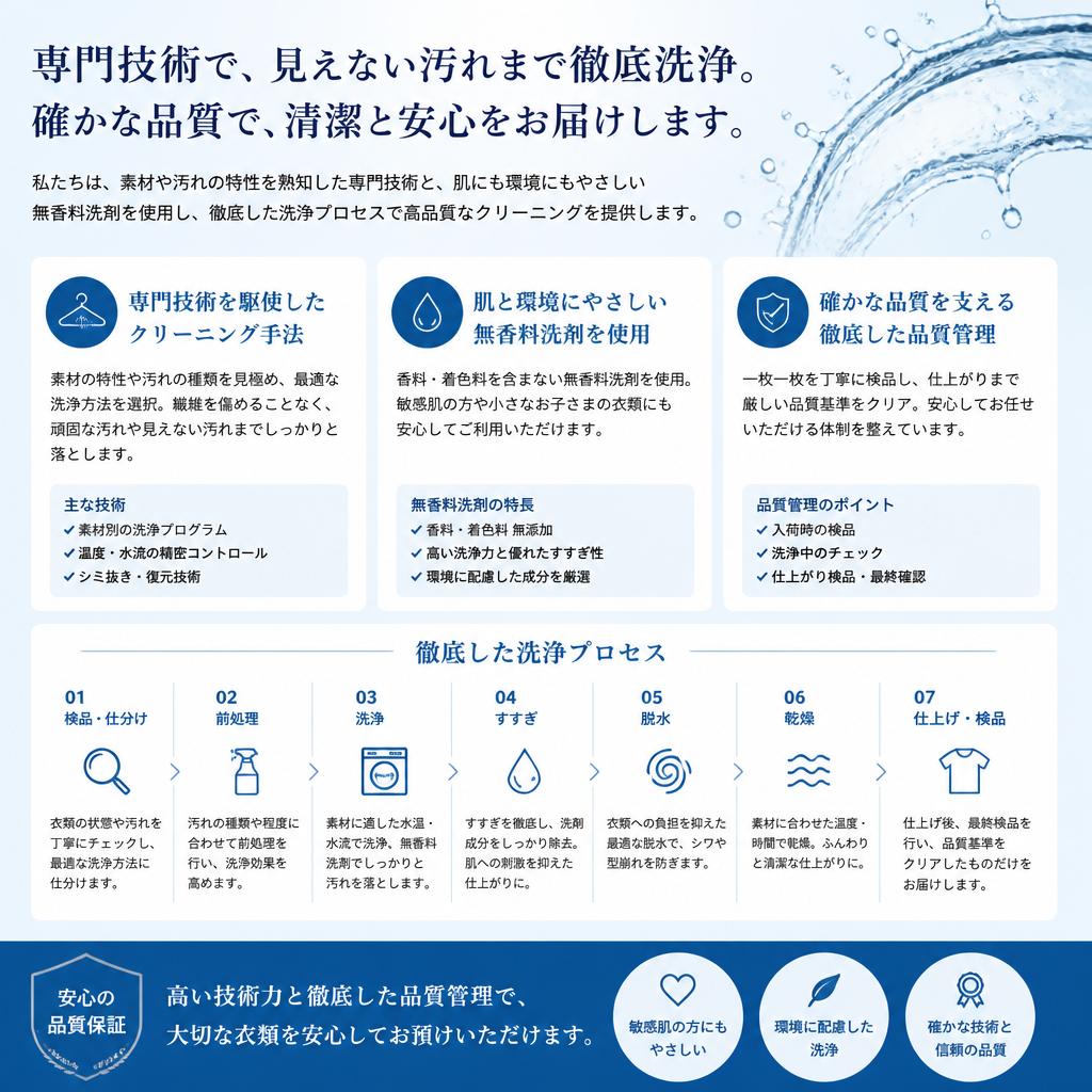 当店のエアコンクリーニングの特徴