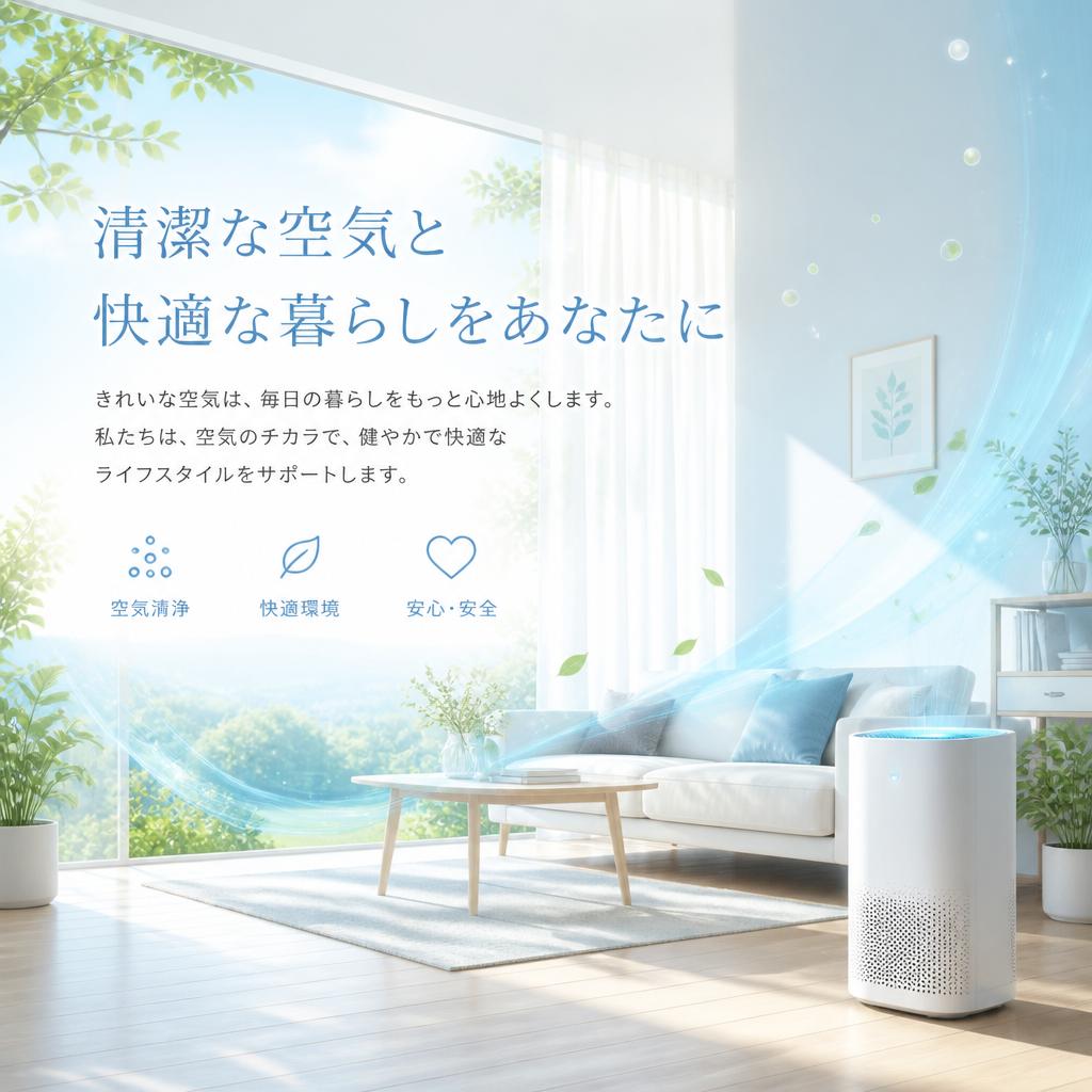 清潔な空気と快適な暮らしをあなたに