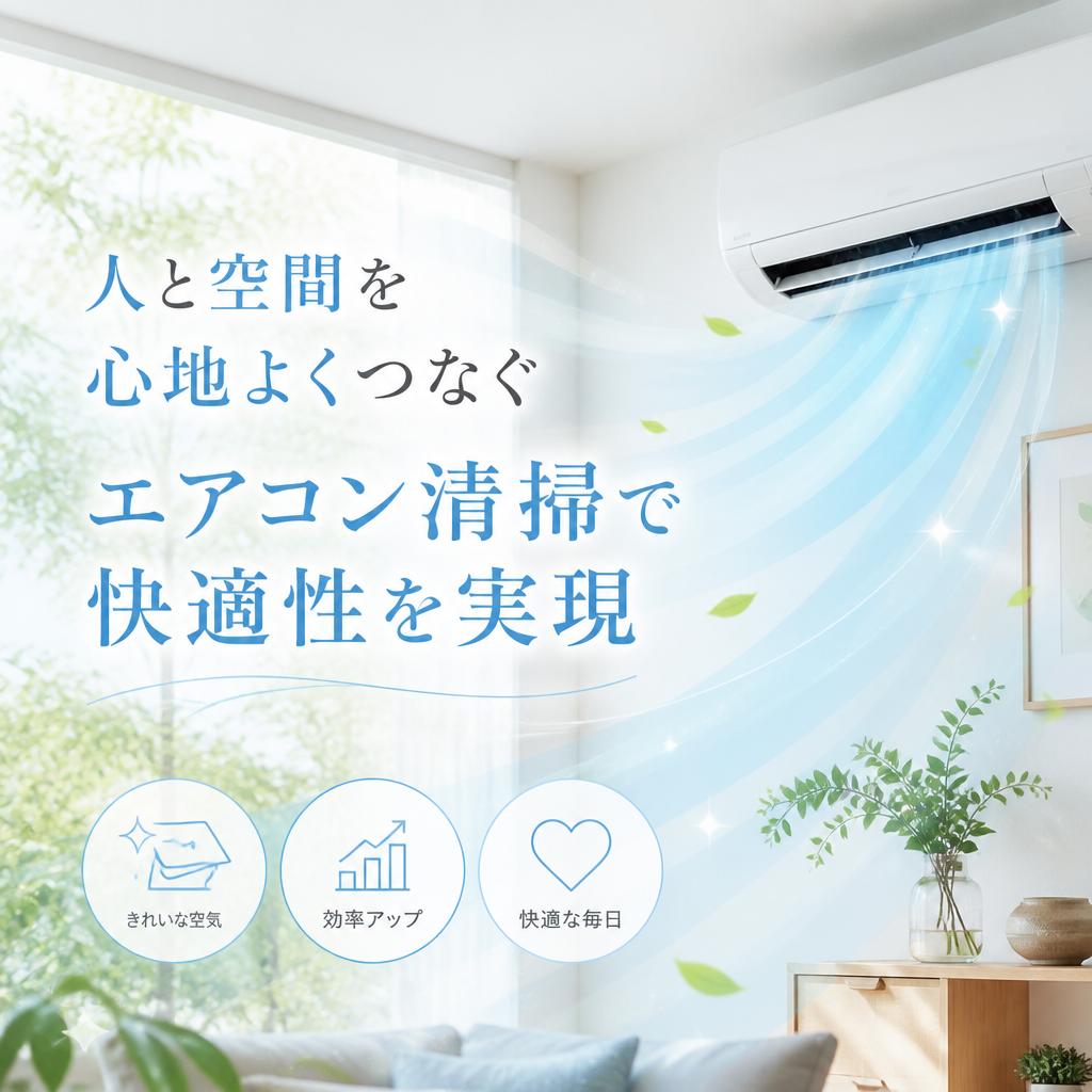 人と空間を心地よくつなぐエアコン清掃で快適性を実現