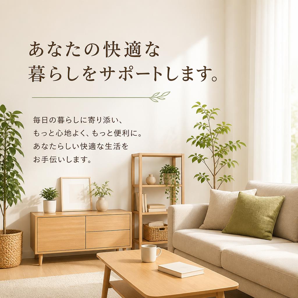 あなたの快適な暮らしをサポートします。