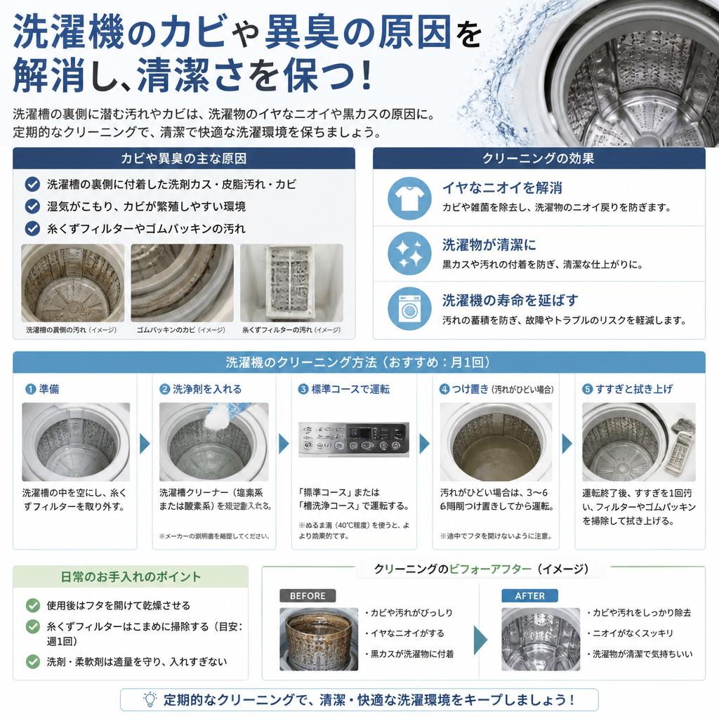 2. 洗濯機クリーニングのポイント