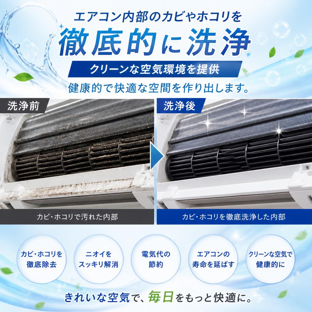 エアコン清掃で快適な生活を実現