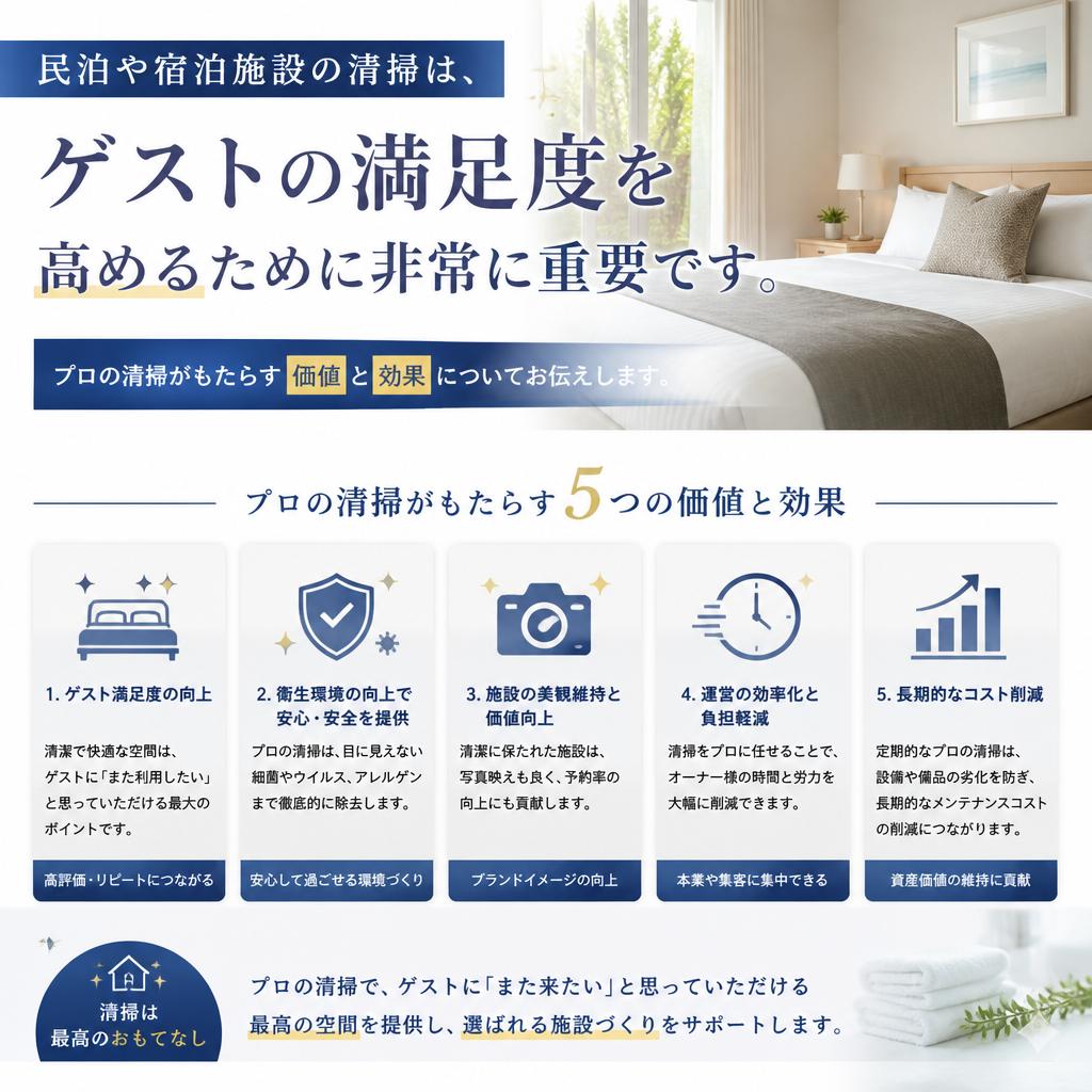 2. 民泊清掃サービスの重要性